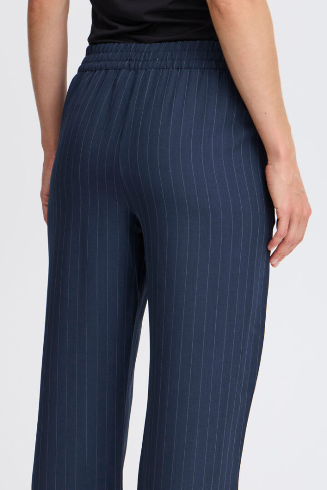 Hovedbilde BYMmidde Pants 20815616 - Navy Pinstripe 203921