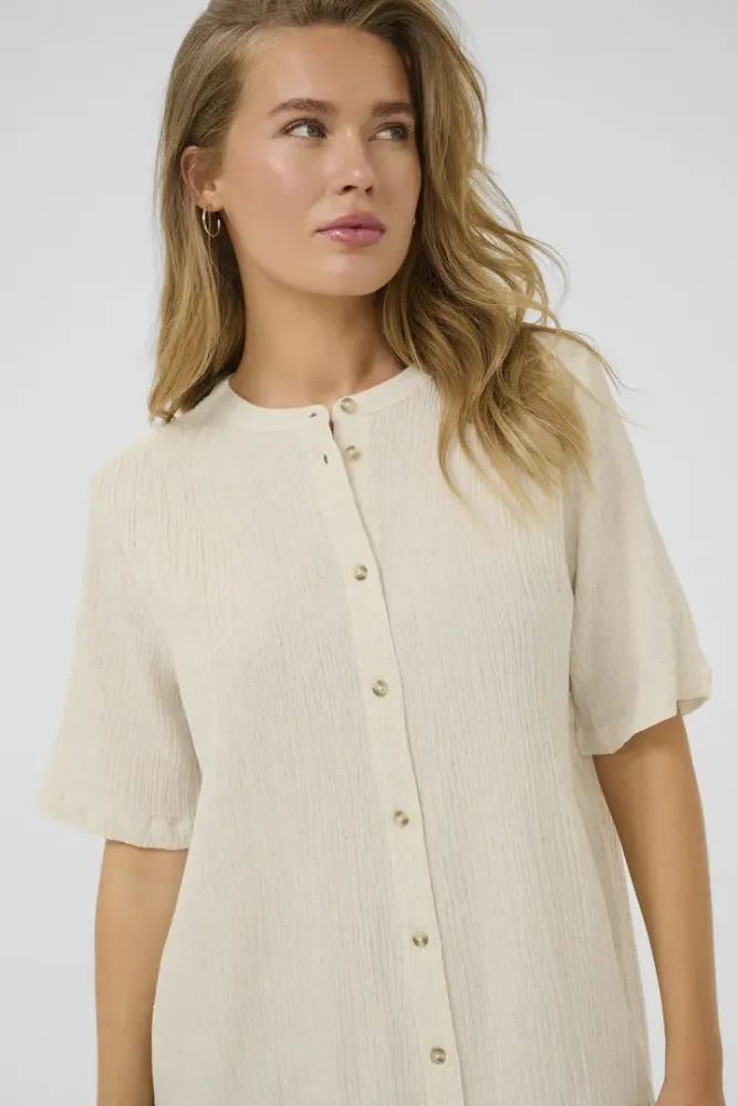 Hovedbilde Kaffe KAgitte Shirt Dress 10510049 - Feather Grey Melange 1513051