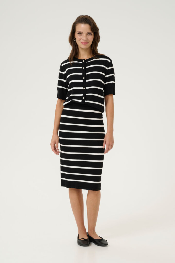 Hovedbilde KALizza Knit Skirt 10509798 - Black/White 107263