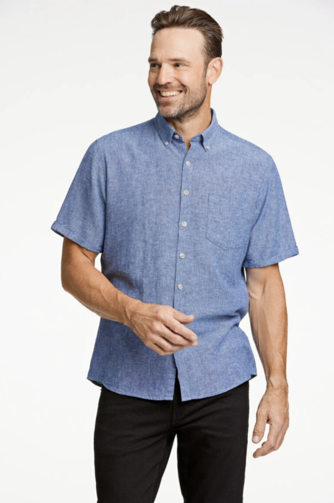 Hovedbilde JACK`S Cotton/linen Shirt 3-210075 - Navy