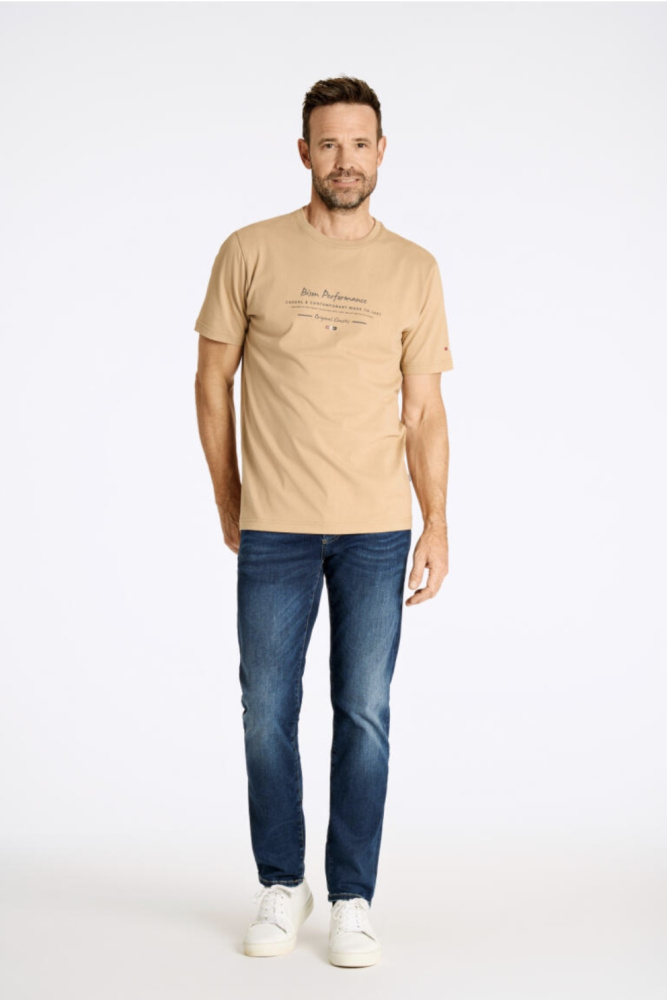 Hovedbilde Bison O-neck Tee 80-400130 - Sand