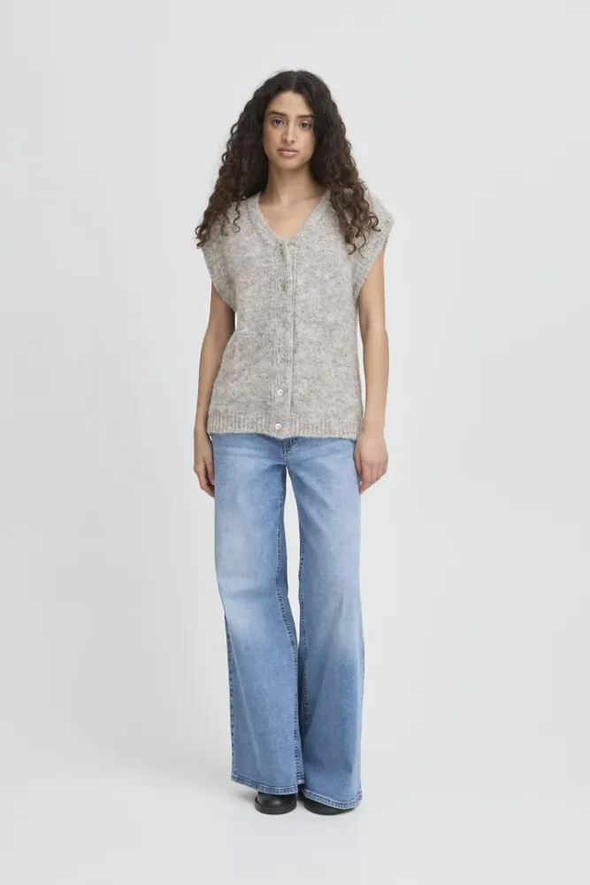 Hovedbilde IHBelablue Waistcoat 20124197 - Grey Melange 200317