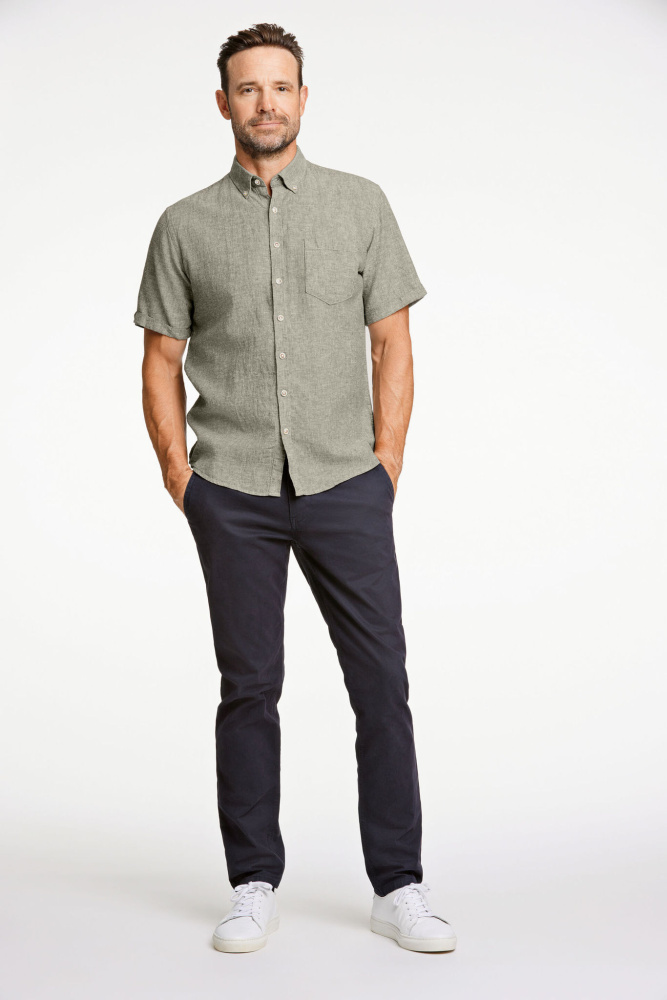 Hovedbilde JACK`S Cotton/linen Shirt 3-210075 - Army