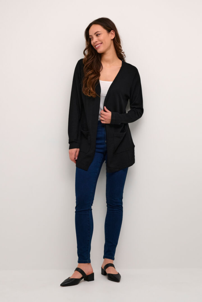 Hovedbilde KAFenia Long Cardigan 10507682 - Black Deep 100121