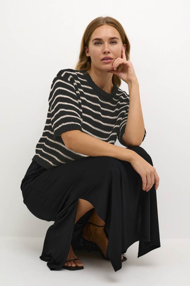 Hovedbilde KAYsabel Knit Pullover 10507630 - Black/White 104474