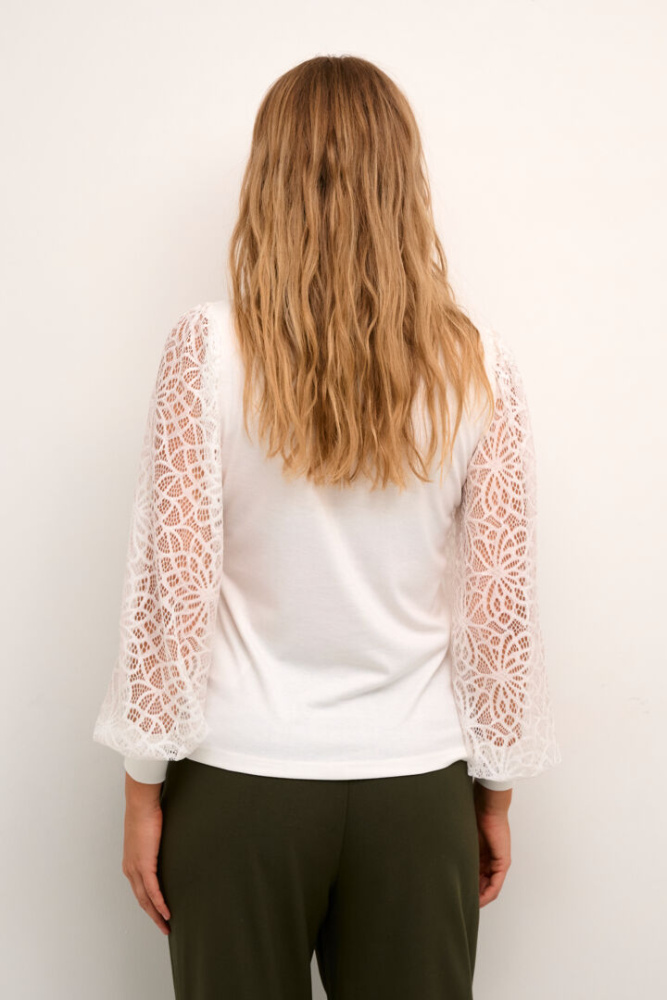 Hovedbilde KABecca Lace Top 10508024 - Chalk 110602