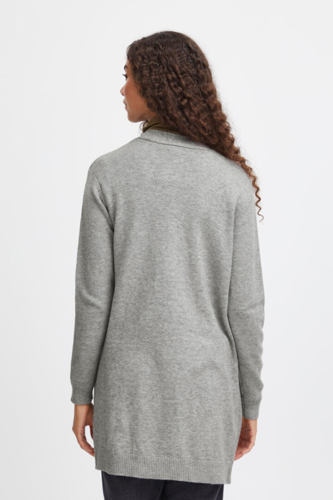 Hovedbilde BYNonina Cardigan 20807327 - Mid Grey Melange 200455