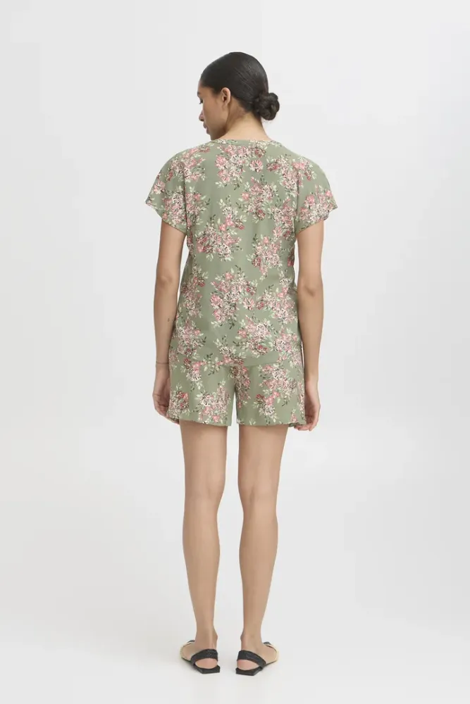 Hovedbilde BYMmjoella V-neck Top 20816529 - Sea Spray Bouque 204598