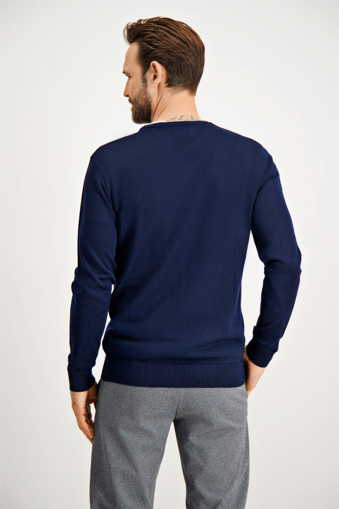 Hovedbilde Jack`s Merino Blend O-neck Knit 3-880001 - Navy