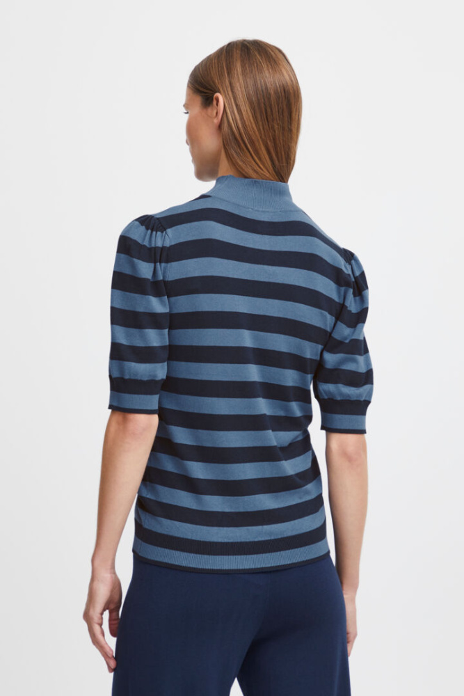 Hovedbilde BYMmorla Puff Sleve 20815299 - Blue Horizon Striped 203287