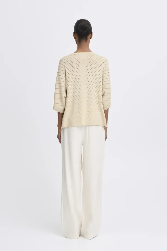 Bilde av BYMobbe V-neck Jumper 20816832 - Frosted Almond 131012
