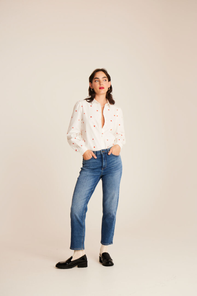 Hovedbilde IHTwiggy Raven Cropped Jeans 20110967 - Medium Blue 19037