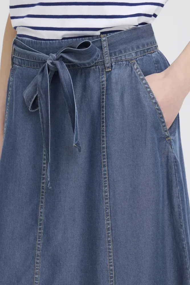 Hovedbilde BYKosmo Wide Skirt 20818784 - Mid Blue Denim 200461