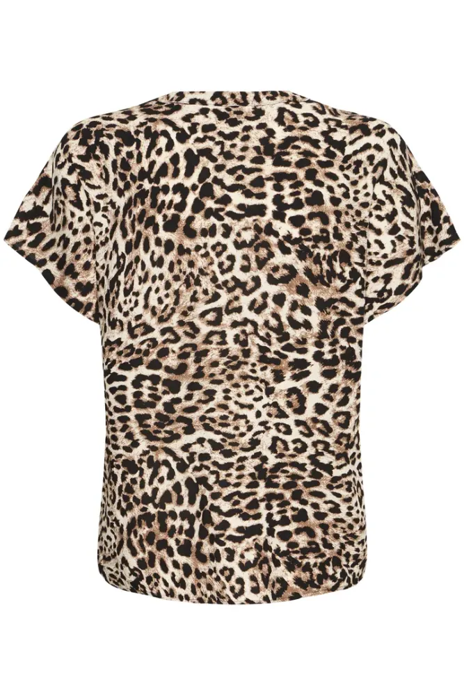 Hovedbilde BYMmjoella V-neck Top 20816529 - Birch Leopard 204522
