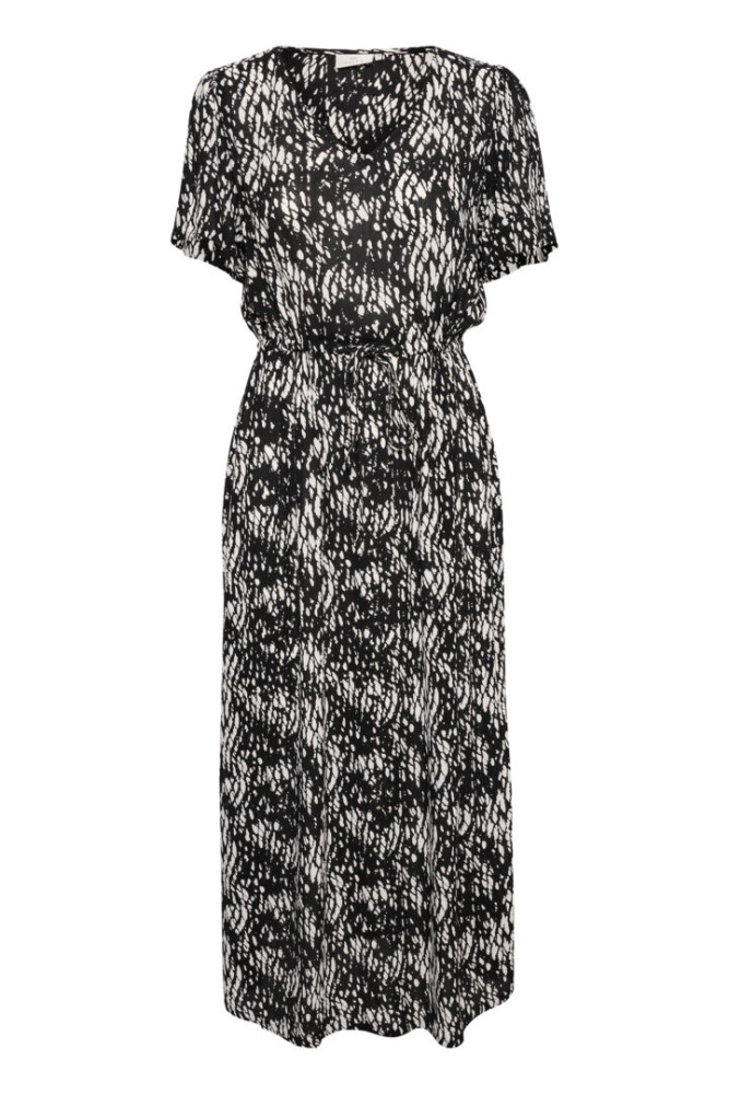 Hovedbilde Kaffe KAamber Long Dress -10508624 -Black/ White Grap -105799