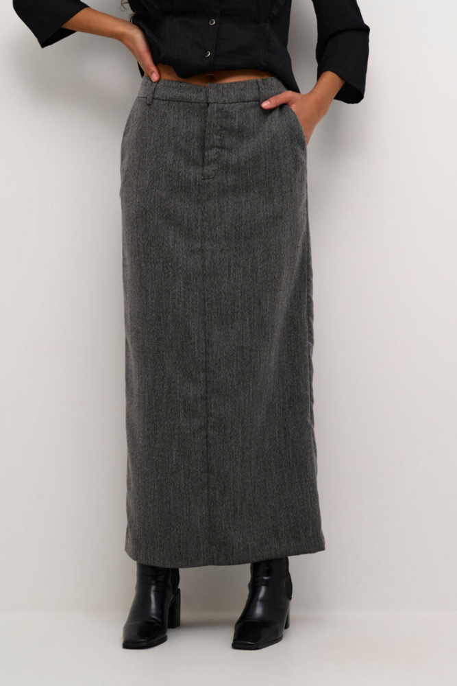 Hovedbilde KAJosie Skirt 10509029 - Grey Melange 100123