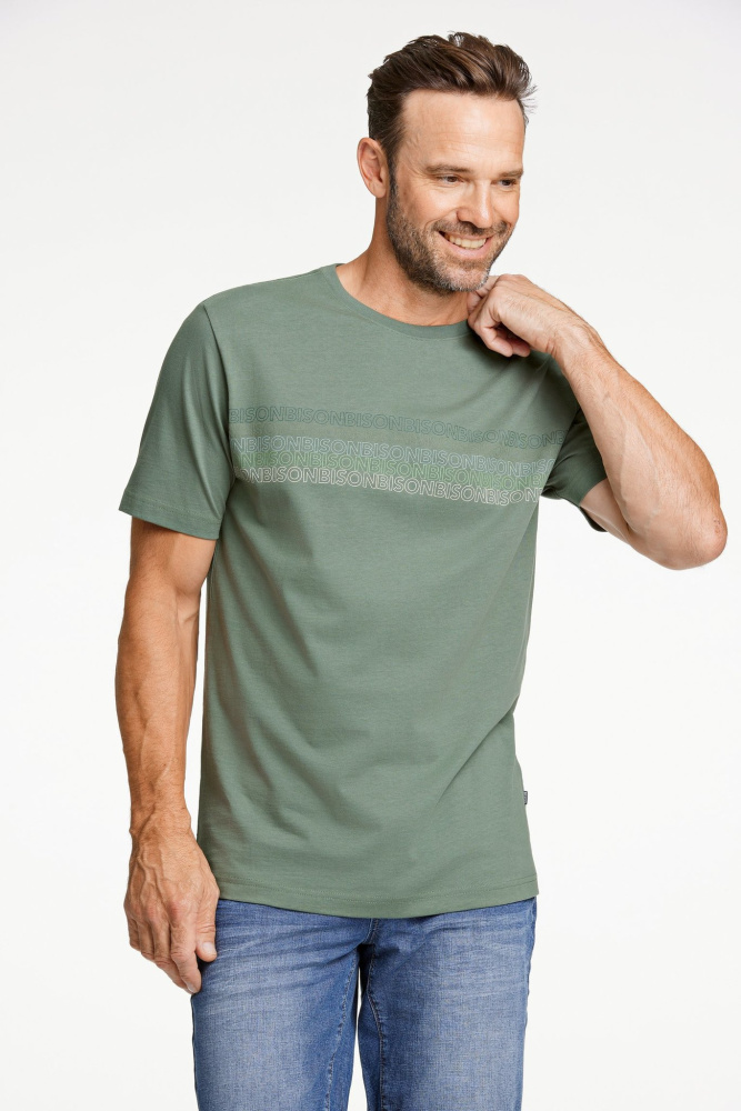 Hovedbilde BISON O-neck Tee 80-400112 - Green