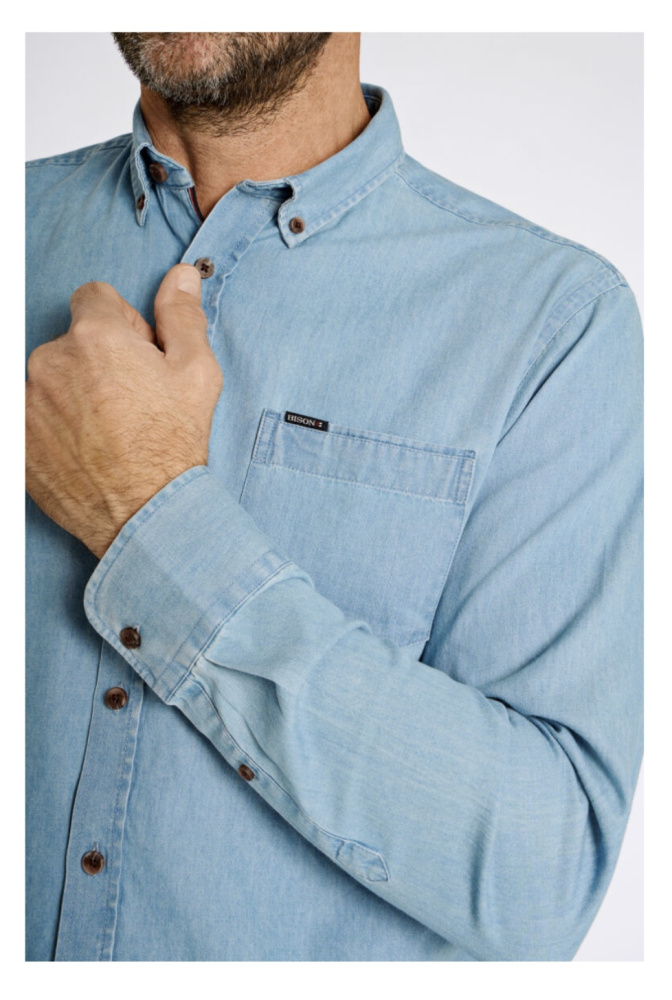 Hovedbilde Bison Denim Shirt 80-202282 - Light Blue