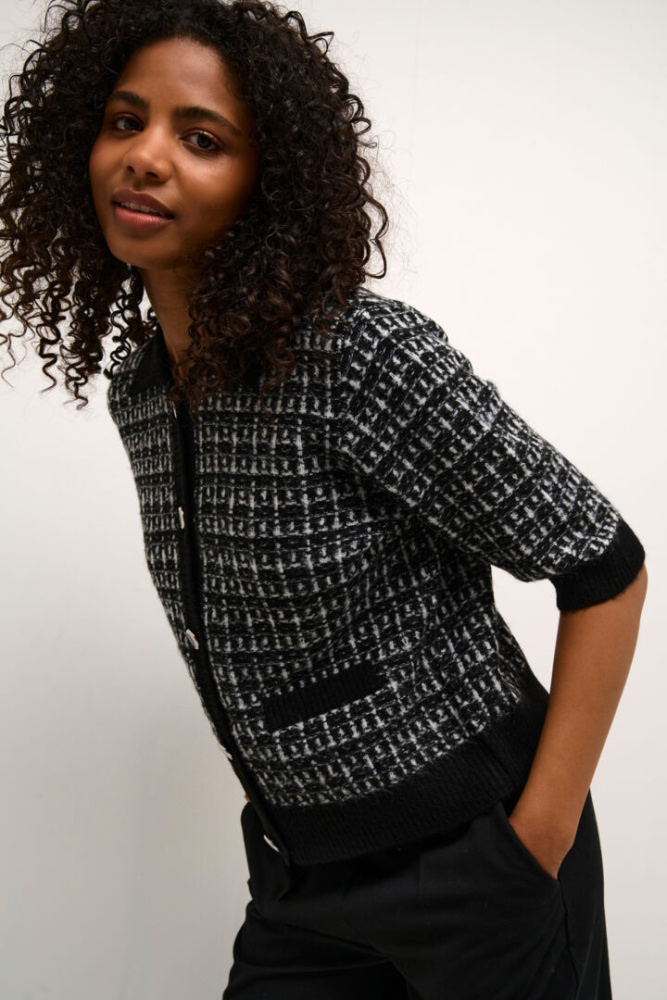 Hovedbilde KABirte Knit Cardigan 10509420 - Black/Turtledove 106817