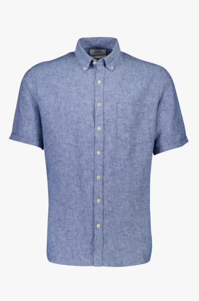 Hovedbilde JACK`S Cotton/linen Shirt 3-210075 - Navy