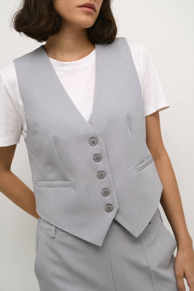 Hovedbilde KASakura Waistcoat 10507907 - Grey Melange 100123