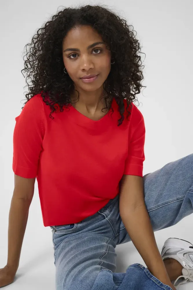 Hovedbilde KALizza Boat Neck Pullover 10510252 - True Red 191664