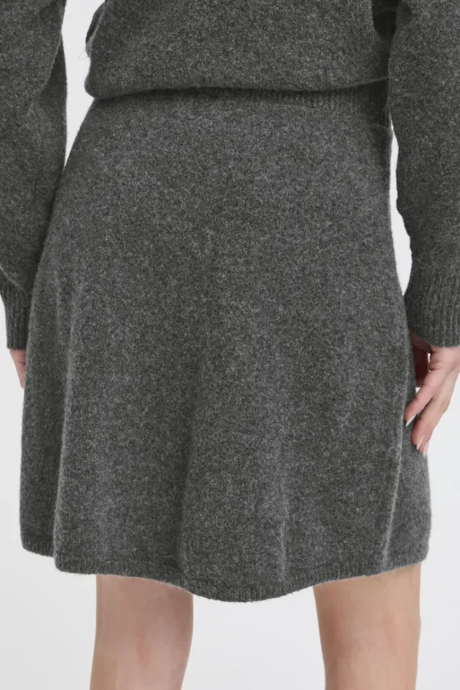Hovedbilde BYMagge Knit Skirt 20818158 - Dark Grey 200456