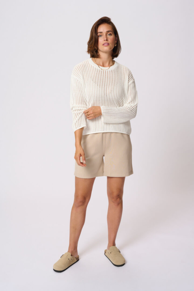 Bilde av Kaffe Solar Pullover 10509985 - Chalk 110602