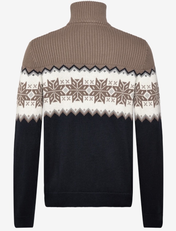 Hovedbilde Jacquard holiday knit 30-805063 - navy