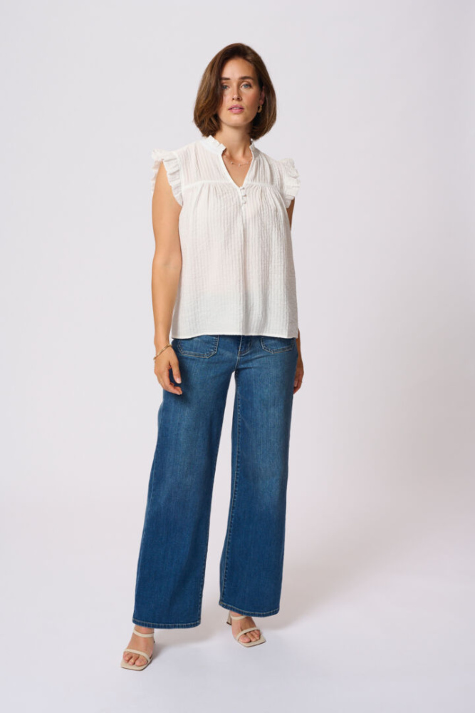 Bilde av Kaffe Kaliany Blouse 10509993 - Chalk 110602