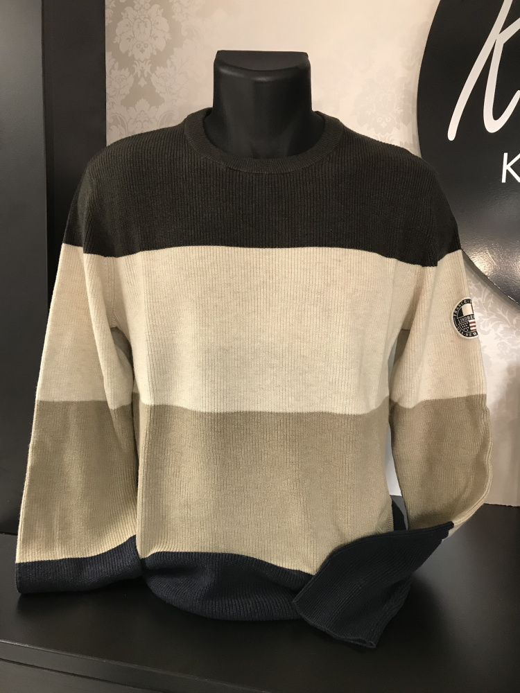 Hovedbilde LINDBERGH Color Block Knit 30-824046 - DK Army