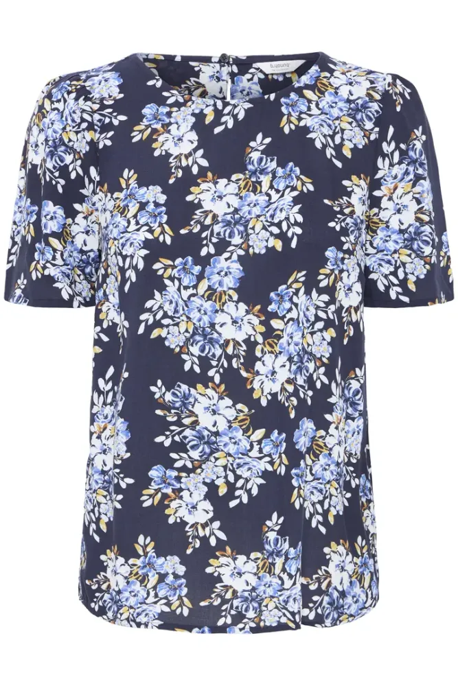 Hovedbilde BYMmjoella O-neck Top 20811222 - Navy Bouquet 204600